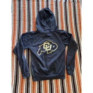 Colorado Buffaloes CU Buffs Campus Heritage Black Zip Hoodie Womens Medium